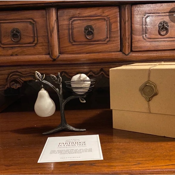 Pottery Barn Dining Pottery Barn Partridge In A Pear Tree Salt Pepper Wbox Rare Poshmark